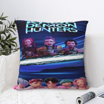 Cacciatori di Demoni KPop Huntrix Federe Accessori Copricuscino Stampato Federe Decorazione Sedia Cerniera Multitaglia