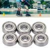 8PCS 608 Roller Skate Bearings Speed Smoothly Low Friction Bearings Skate Board Carbon Steel Roller Bearings