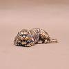 Brass Zodiac Tiger Office Desk Ornament Statue Furniture Tea Pet Decoration Retro Desktop Office Decor