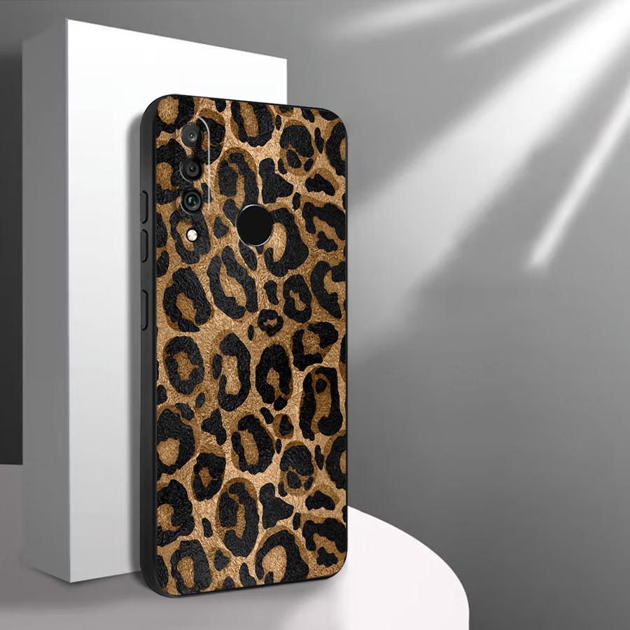 Case for Huawei P20 Lite 2018 P Smart 2019 P20 P40 Lite P30 P20 Pro Funda Phone Cover Retro Leopard Print