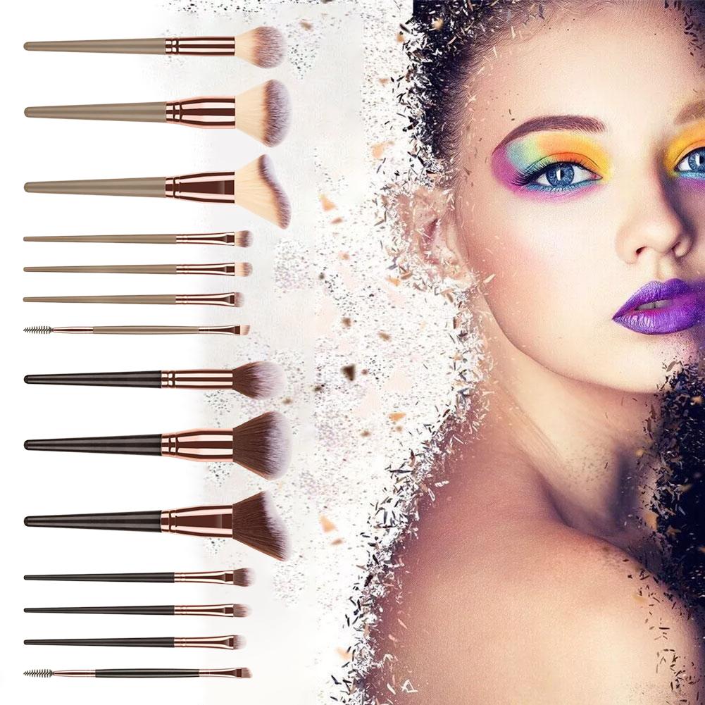 

7 шт., набор кистей для макияжа, тональный крем, пудра, консилеры, тени для век для женщин, инструменты для красоты, румян Mak Q3P4