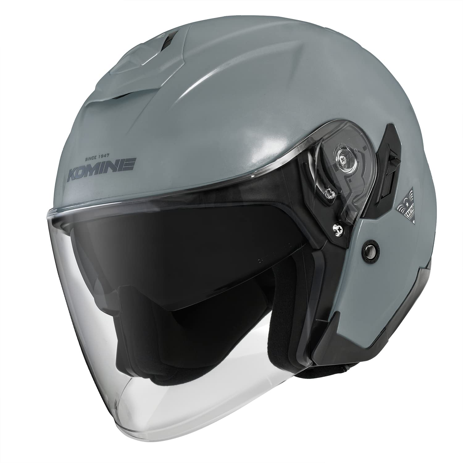 

KOMINE FL Composite FRP Jet Helmet for Basalt XL HK-172 Motorcycles, Grey,