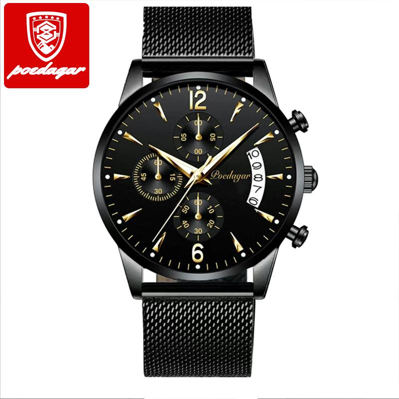 Brand New Fashion Men's Watch Waterproof Luminous Date Sport Watches Luxury Quartz Man Wristwatch Luxury Male Clock