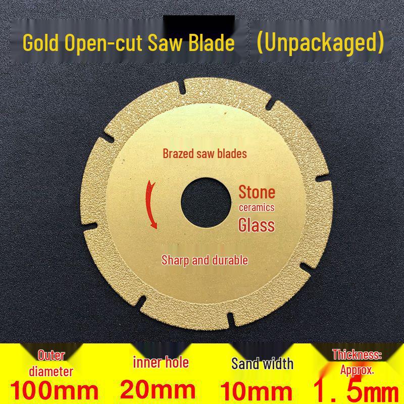 Brazed Diamond Saw Blade for Marble, Stone, Ceramic & Glass Cutting