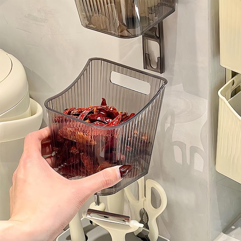 Garlic and Ginger Storage Box, Kitchen Storage Box, Wall-mounted Storage Basket, Wall-mounted Storage Basket, Kitchen Storage Rack