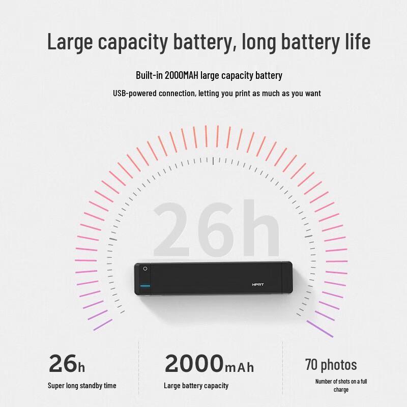 Hanyin MT800 Portable Wireless A4 Thermal Printer CN plug (adapter included)