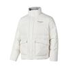 Skechers Sports Alliance Series FW24 Windproof Warm Stand Collar Long Sleeve Padded Jacket Unisex Jacket Cotton-Candy-White L424U109-0074