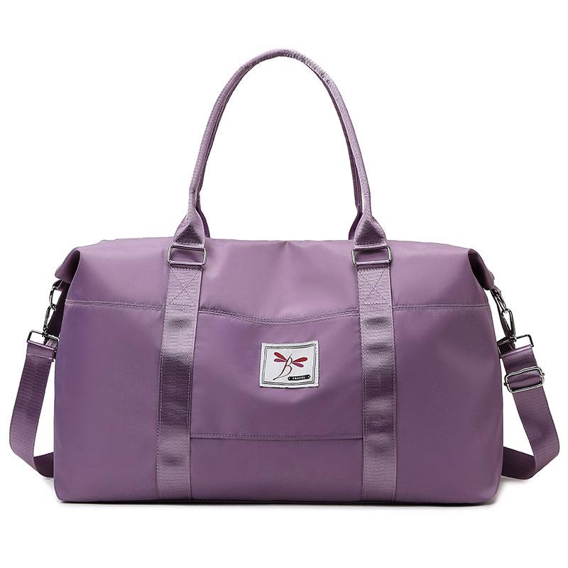 Summer new large-capacity with independent shoe compartment fitness bag anti-splashing water short business trip handbag