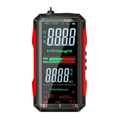 High Resolution Color Screen Digital Multimeter Auto Ranging For Electricians Industrial Use Electric Current Resistance Frequency Testing
