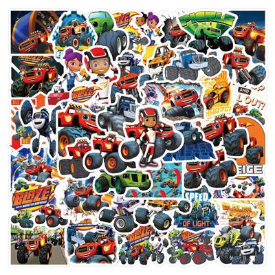 55 New Blaze Doodle Stickers Decorative Notebook Suitcase Cartoon Stickers