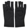 1 Pair AntiUV Glove LED Nail Art Curing Lamp UV   Glove Nail Art Skin Care Glove(Black )