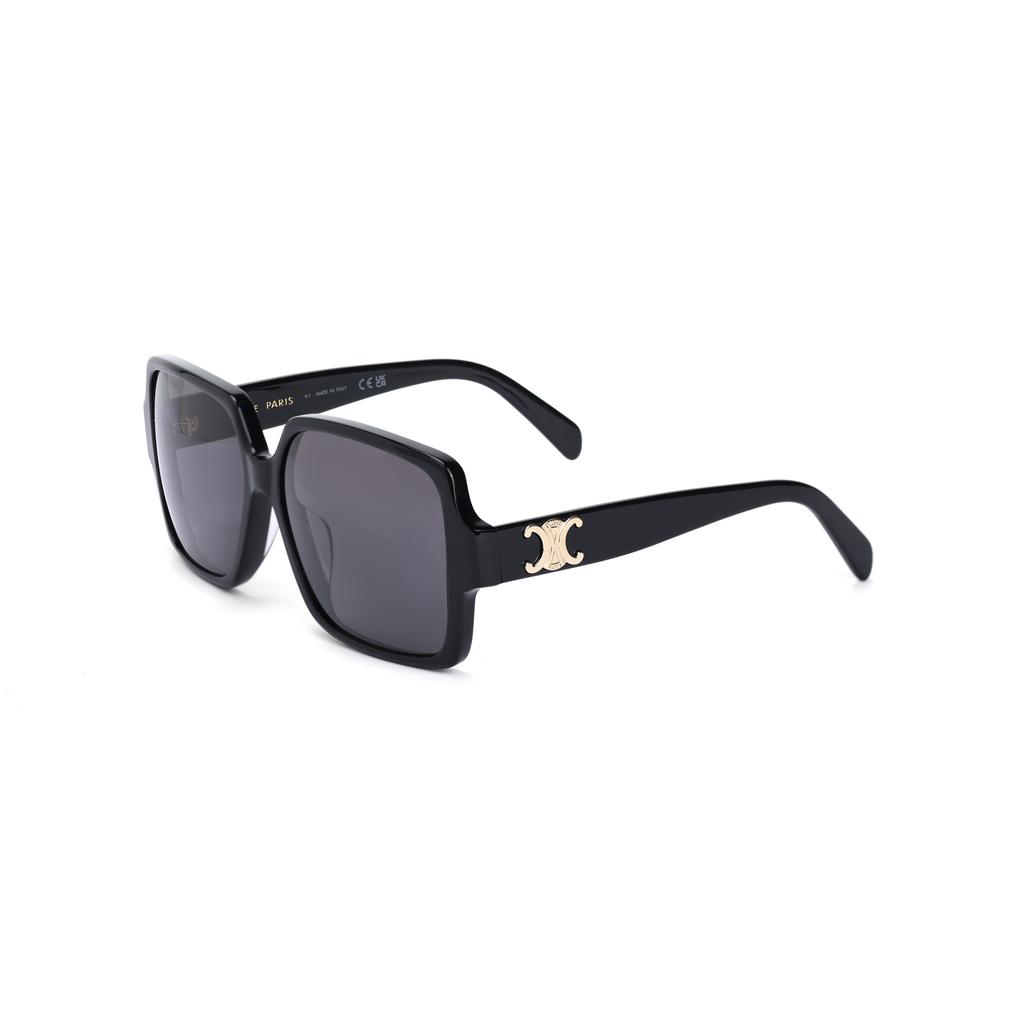 Celine Comfortable Fashion Plastic Square Sunglasses Women Sunglasses Black CL40316U01A