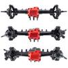 YEAHRUN Aluminum Extended Front Rear Axles for 1/18 RC Micro Crawler Car TRX4M Defender Bronco High Trail K10 Parts