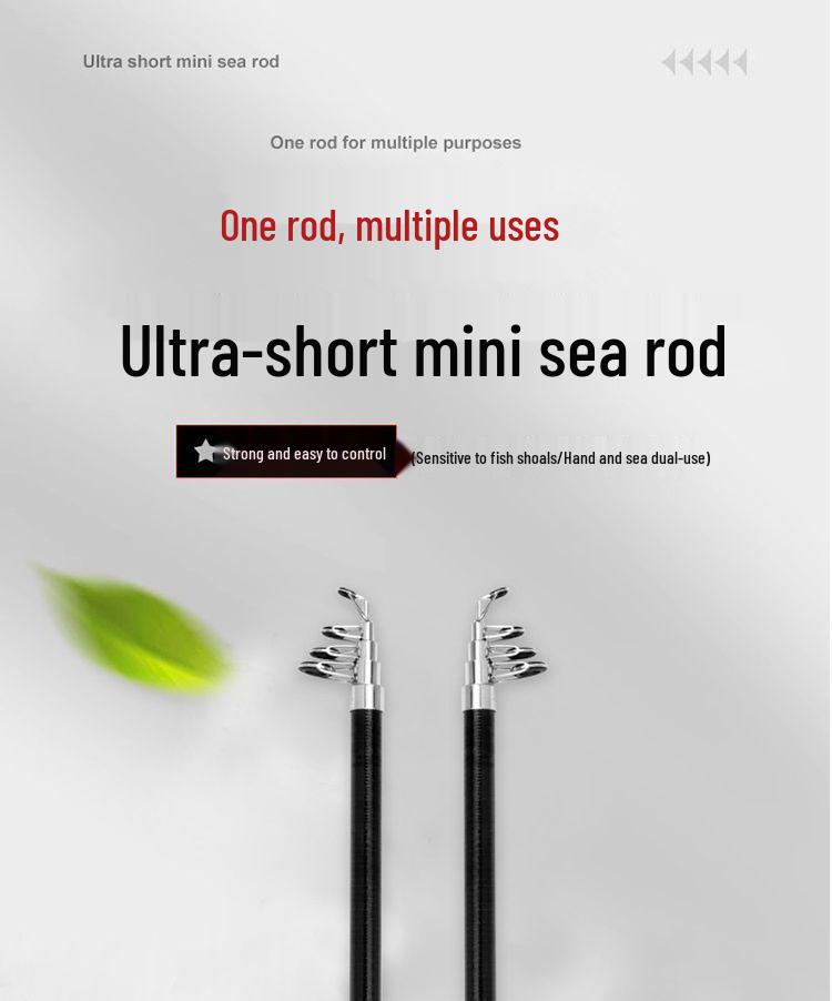 43cm Portable Mini Telescopic Lure Fishing Rod Set for Beginners