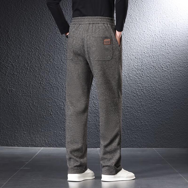 Yiliteng Men's Thickened Fleece-Lined Casual Pants YTMSDKY9307