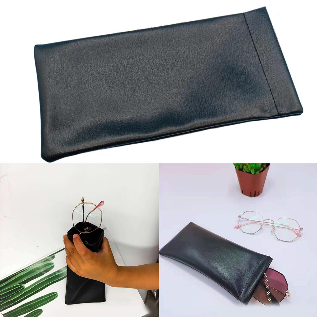 Soft Pu Leather Pouch Squeeze Sunglasses Pouch Sunglasses Case Sunglasses Bag Eyeglass Case Squeeze Top Sunglasses Pouch