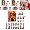 Weihnachts-Katzen-Themen-Adventskalender Mit Acryl-Anhängern Und Geschenkverpackung Für Festliche Deko