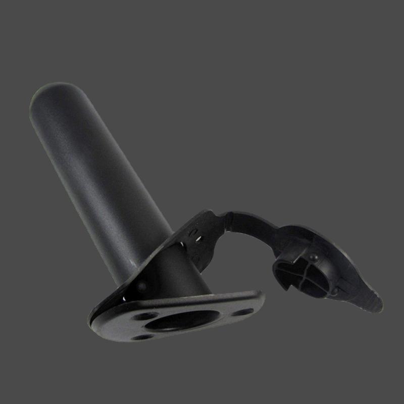 New Plastic Flush Mount Fishing Rod Holder Gasket Kayak Boat Canoe Tackle Black