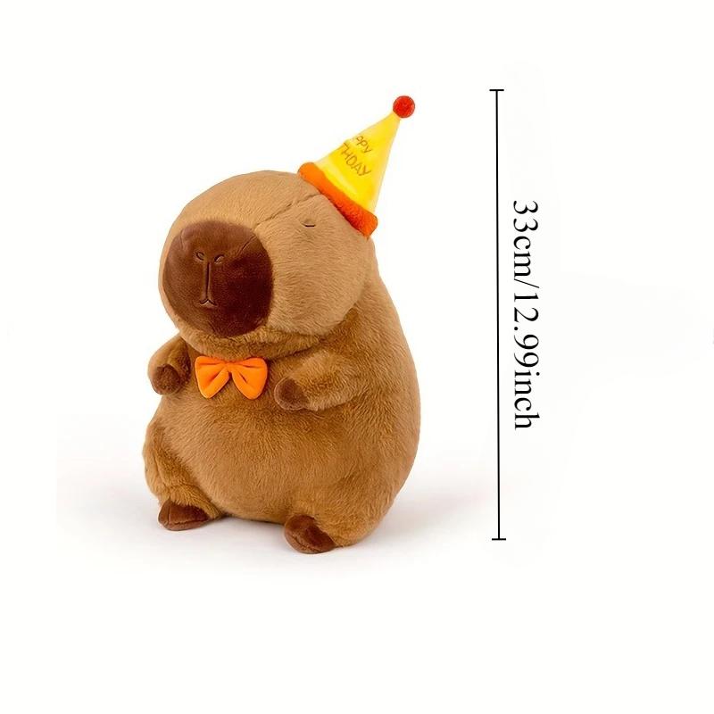 45cm Huge Capybara Plush Toy Simulation Capibara Cute Doll Stuffed Animals Plushie Soft Pillow Christmas Gift Home Decor