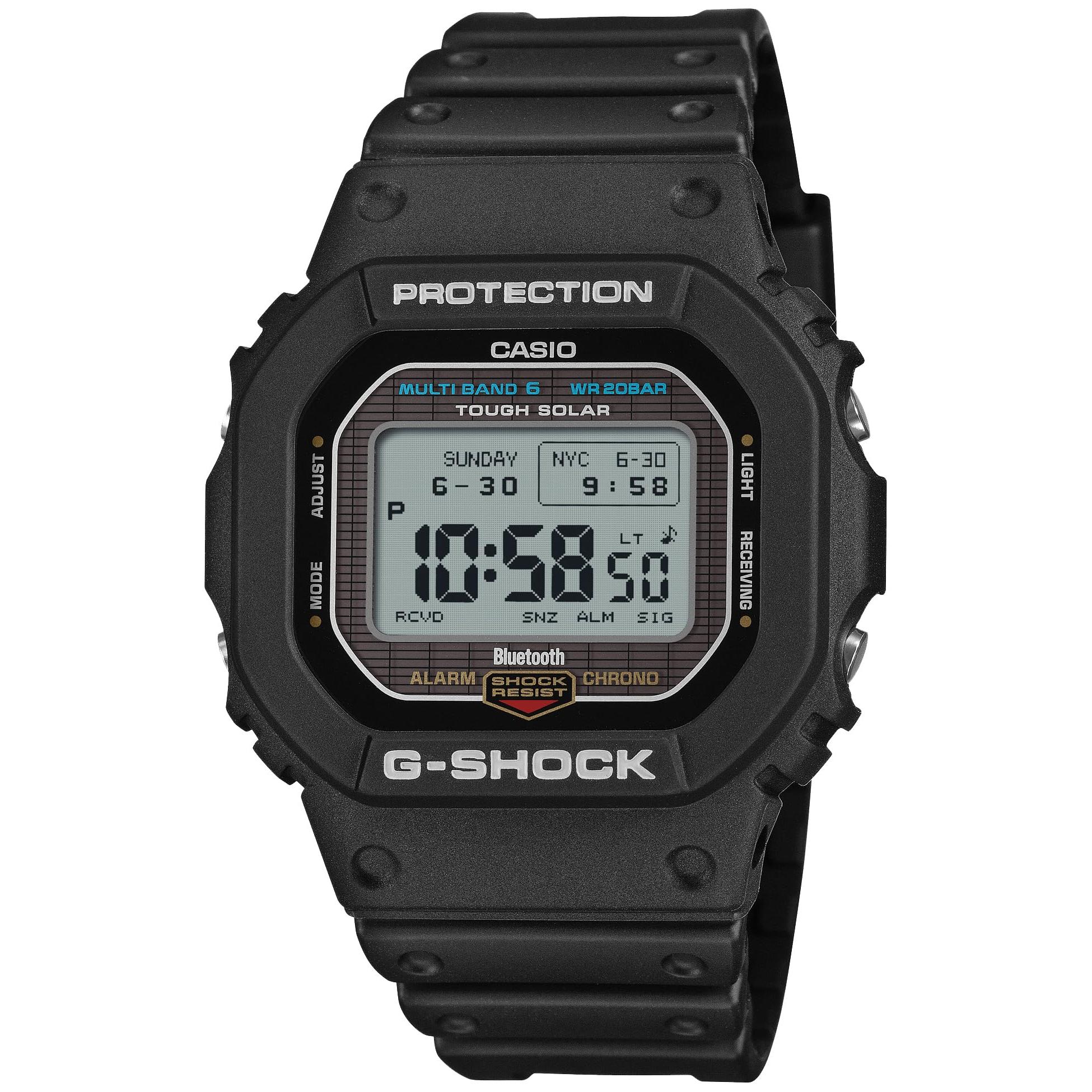 

Casio Мужские часы G-Shock с питанием от солнечной энергии и радиосинхронизацией, MIP LCD, Bluetooth, Экологичные, Черные, GW-BX5600-1JF [Японская модель]