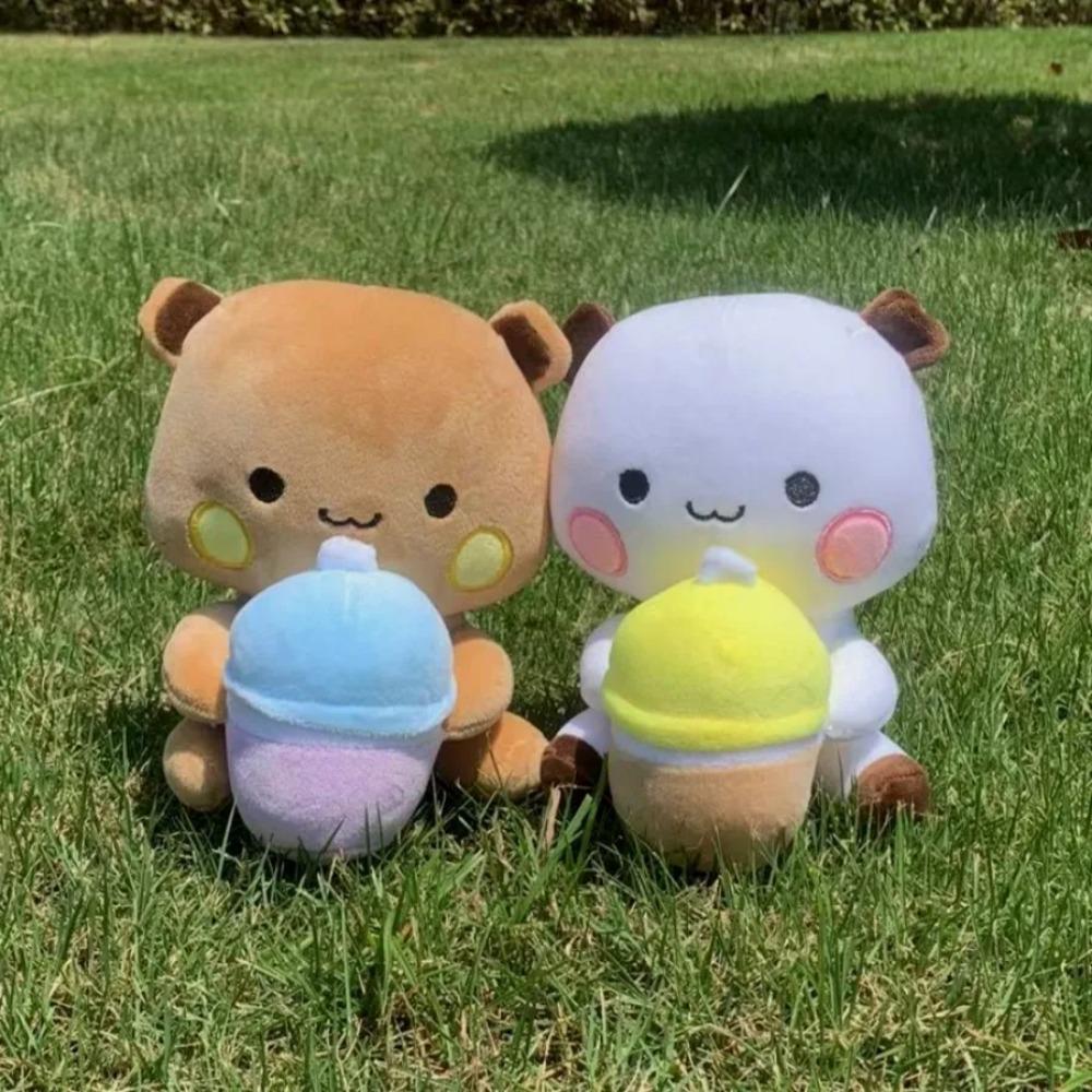 Muñecos de Oso Panda Yier Lindos Juguetes de Peluche Bubu Dudu Encantador Dibujo Animado Relleno Suave Peluches Decoración del Hogar para Regalo de Novia