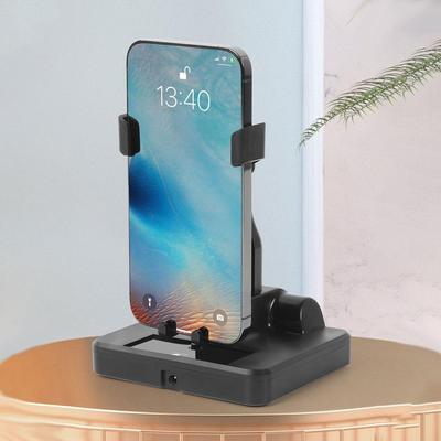 Mobile Phone Automatic Step Shaker Desk Mute Black Support Shake Automatic Swing Phone Stand Ho F9X3