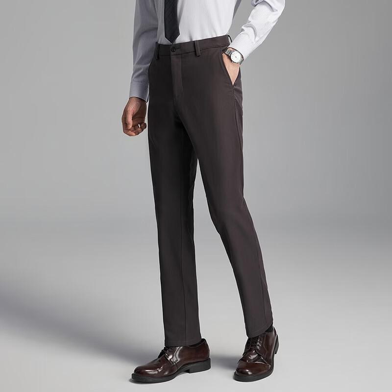 YOUNGOR Pantaloni da Uomo Leggeri Caldi a Taglio Dritto