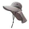 Outdoor Mens Sun Hat With Wide Brim And Breathable Polyester For Hiking Travel
