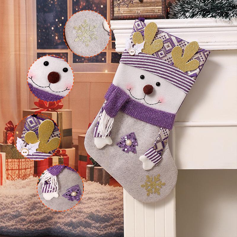 Christmas decorations Christmas stockings Children's Santa Claus dolls Gift bags Shopping mall window pendants