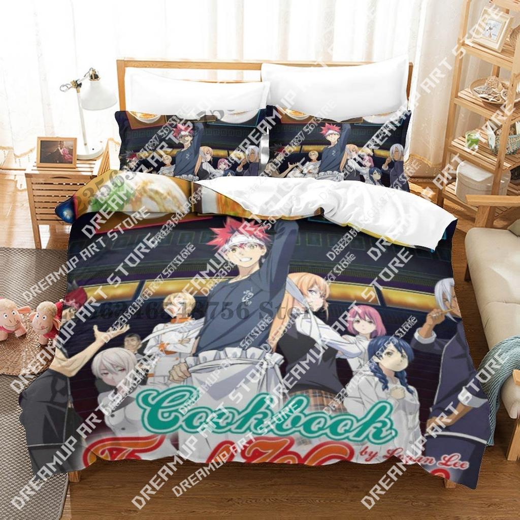 3D Print Anime Food Wars! Shokugeki No Soma Bedding Set Single Twin Full Queen King Size Bed Set Teenager Bedroom Duvetcover
