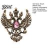 Brooch im Vintage-Stil Adler Metallnadel Design mit doppelköpfigem Adler Reversnadel