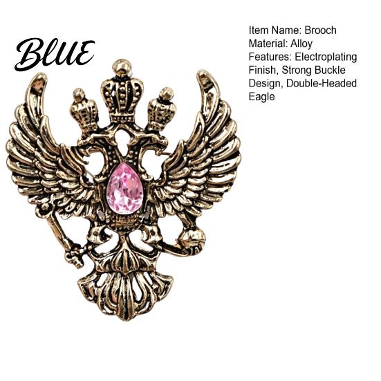 Brooch im Vintage-Stil Adler Metallnadel Design mit doppelköpfigem Adler Reversnadel