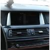 2×Silver ABS Central Console GPS Navigation Cover For BMW 5 Series F10 2014-2017