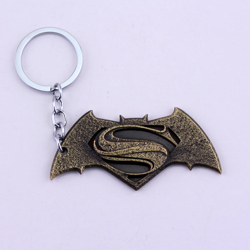 Bat Pendants Keychain Toy Superheroes Movie Jewelry Car Key Ring Bags Accessories for Men Women Fans Gifts Souvenir