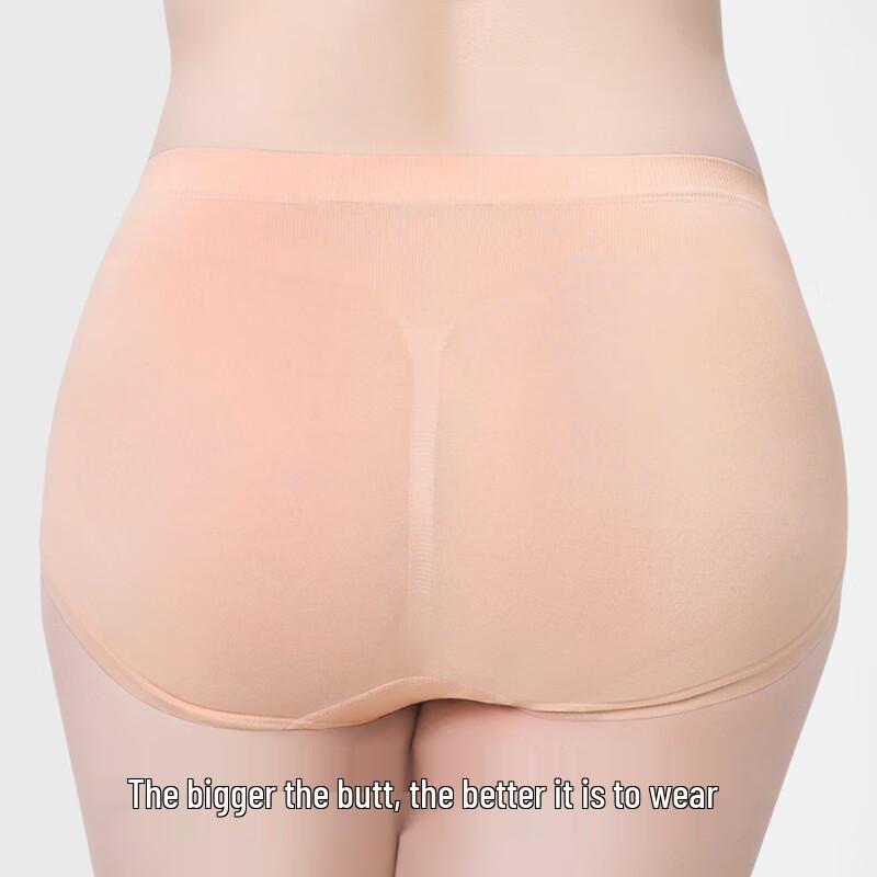 Women's Plus Size High-Waist Antibacterial Briefs