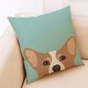 Home Decor Cushion Cover Cute Dog Head Throw Pillowcase Pillow Covers