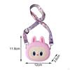 Kids Cute Small Purse Cool Silicone Bag for Everyday Wear Commuting Vacation Pink