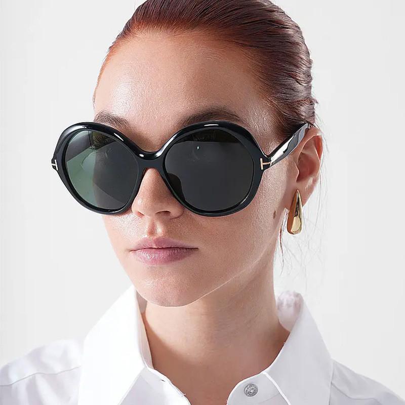 Occhiali da Sole Rotondi Uv400 Per Uomo e Donna Con Lenti Verdi Per Moda da Esterno e Protezione Solare