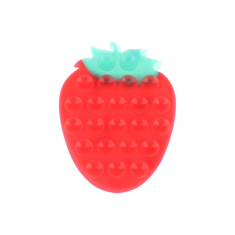 Soporte de Ventosa de Fresa para Teléfonos Móviles Soporte de Ventosa Soporte Portátil para Teléfono Almohadilla Universal Fija para Teléfono Soporte para Navegación de Coche