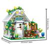Ovly Glas Gewächshaus Baustein Sonnenlicht Blumenhaus MOC Spielzeug Pädagogische Dekorative Ornamente Baustein-Set Kinder Geburtstagsgeschenk