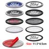 UJOV9 Ford 11.5cm 15cm Logo ABS Material For Ford Fiesta Ranger Mondeo Fusion Escape Edge Focus Mustang Rear Trunk Emblem Accessories