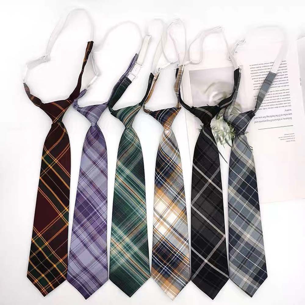 

Classic Shirt Accessories Costume Sailor Suit Neck Ties JK Plaid Ties Shirt Necktie Uniform Cravat