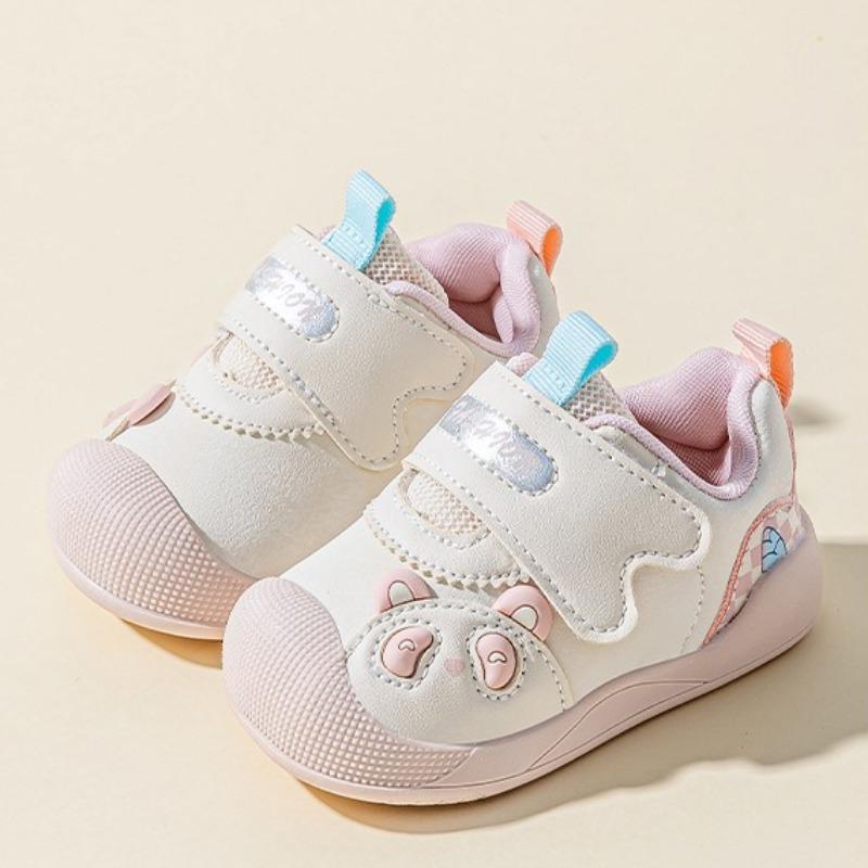 Unisex Toddler Leather Board Shoes Soft Anti-Slip Single Walking Sneakers for Baby Boys Girls