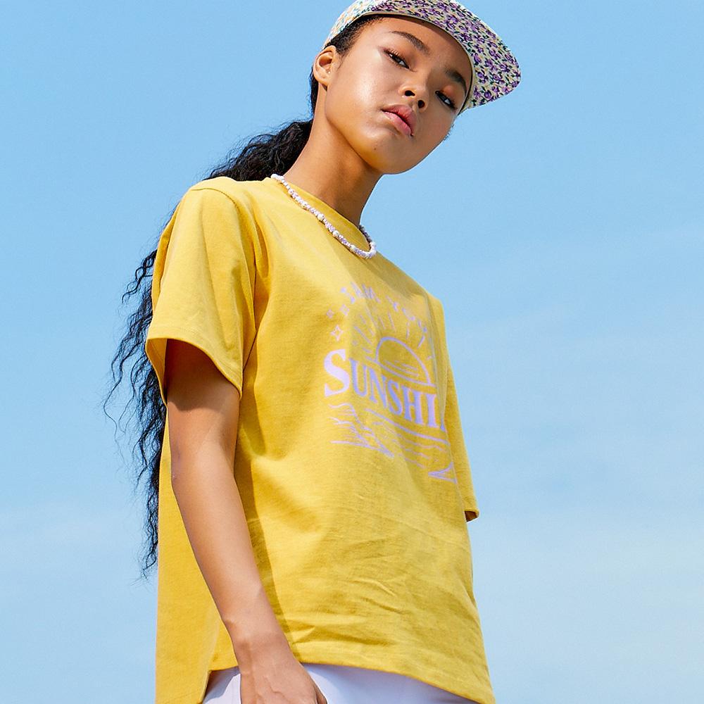 Sseomttinggus Sunshine Pigment T Shirts Yellow