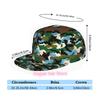 Men & Women' Adjustable Snapback Trucker Hat - Soft Flat Brim Baseball Cap With Positionable Improved Camouflage Print Pattern
