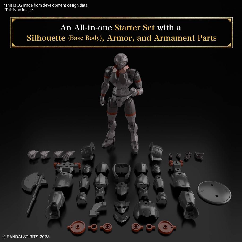 BANDAI SPIRITS 30MF Rosan Fighter plastic model color-coded