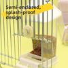 New Automatic Bird Feeding Bowl No Mess Large Capacity Parrot Feeder Easy Clean Transparent Food Container For Small Birds