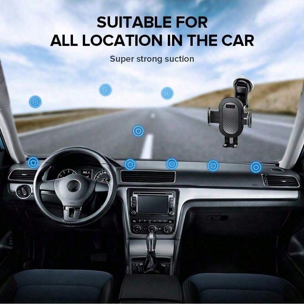 1PC Car Dashboard Navigation Bracket – Suction Cup or Air Vent Mount for Mobile Phones & GPS Devices