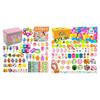 100/120 Stück Vorgefüllte Ostereier Set 50 Pastellfarbene Plastikeier Gefüllt mit 100/120 Verschiedenen Mini-Neuheiten & Aufklebern