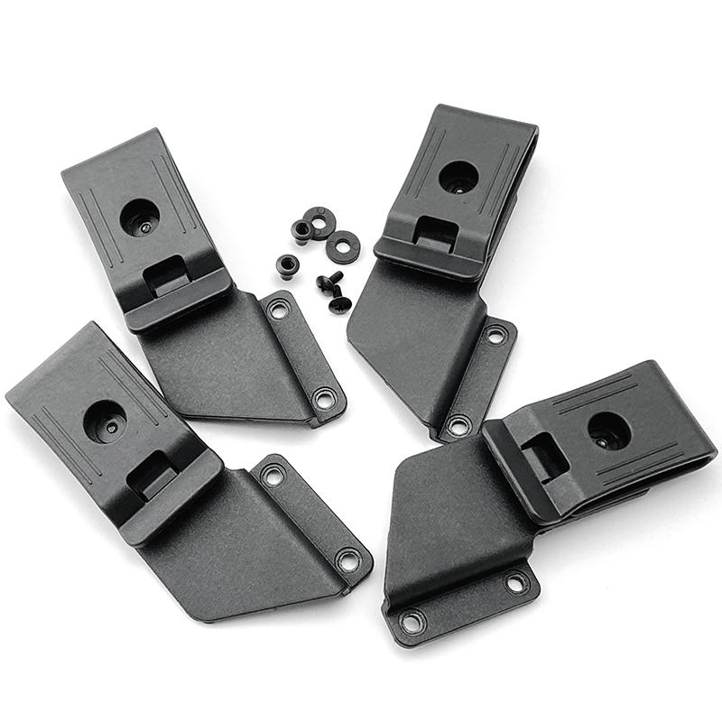 1piece Rotatable KYDEX Sheath Waist Clip Scabbard Clip Sheath Accessories Outdoors Carry KYDEX Sheath Tool with Two Set Screws